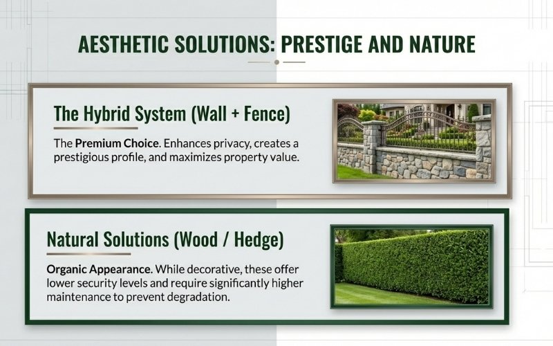 Garden Wall + Fence Combination (Premium Solution)