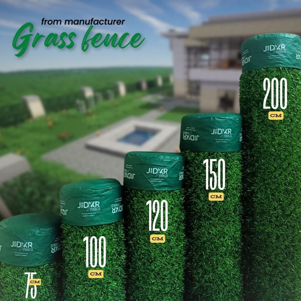 grass fence dimensions