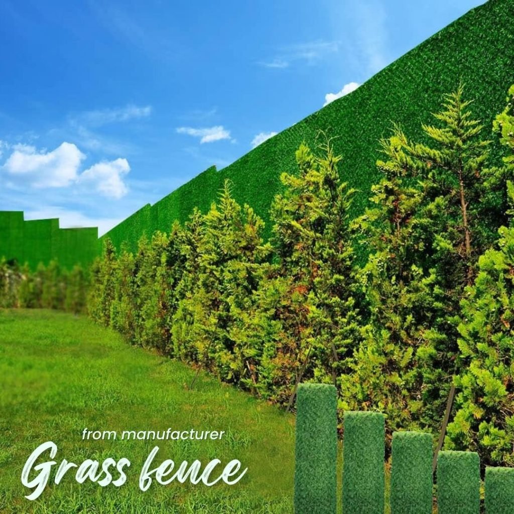 grass fence for garden