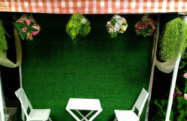 Garden artifical grass wall