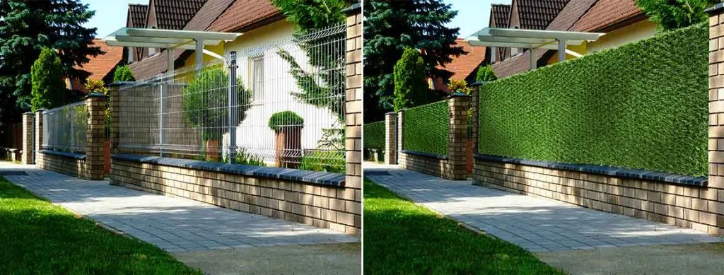 Grass fence ideas